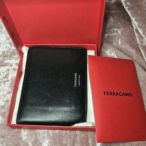 Salvatore Ferragamo Black Leather Wallet
